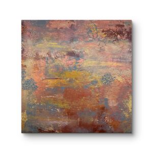 modernes Acrylbild abstrakte Kunst auf Leinwand Back to Earth 90x90 cm