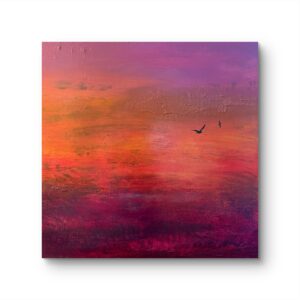 modernes abstraktes Wandbild St Tropez 60x60 cm Acrylkunst auf Leinwand