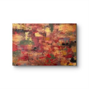 großes abstraktes Wandbild Für Immer 80x120 cm moderne Acrylkunst auf Leinwand