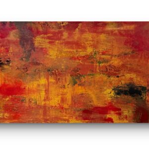 abstraktes Panorama Wandbild Hygge 70x140 cm modernes Acrylbild auf Leinwand