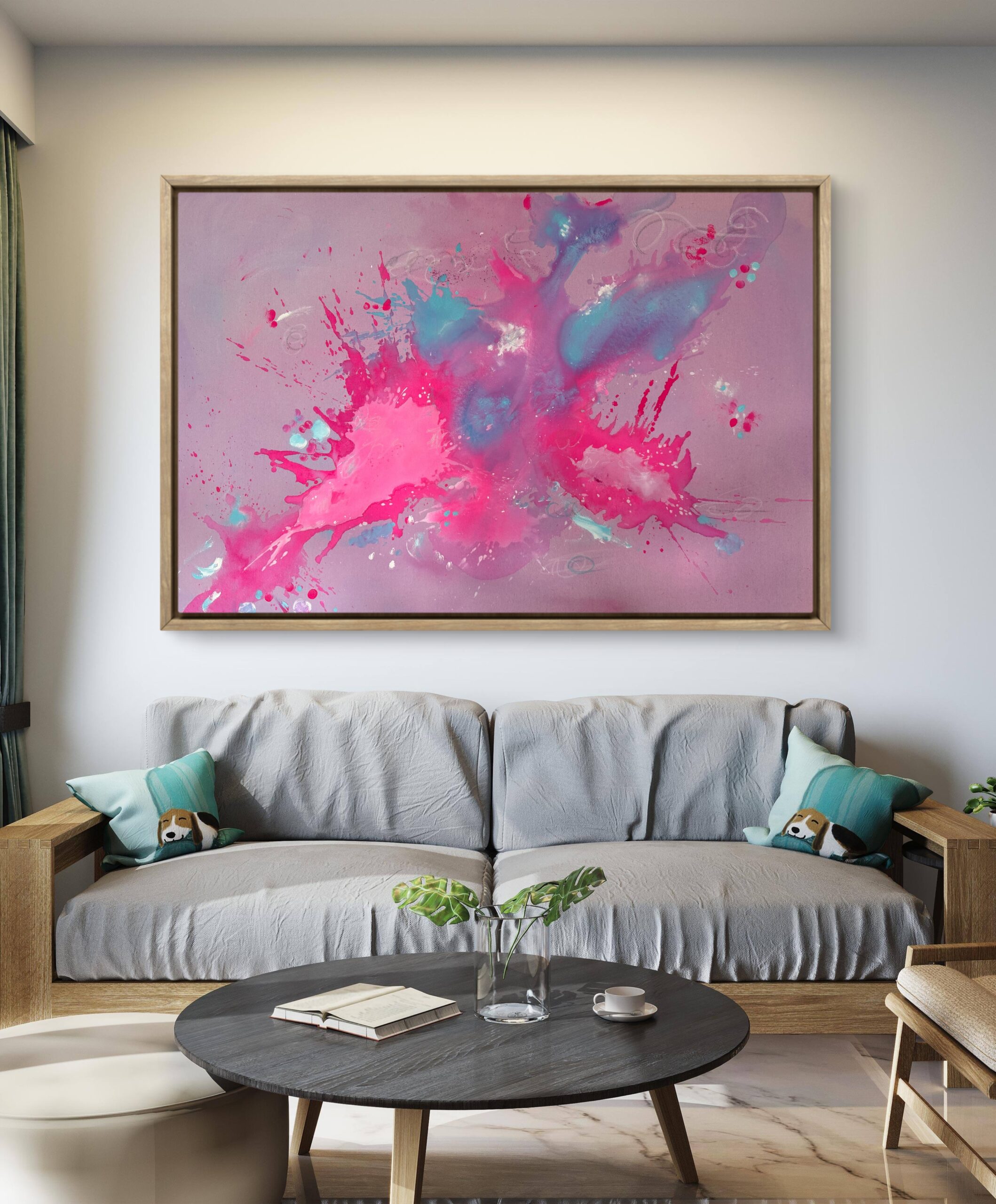 TANZ DER MOLEKÜLE I 80 x 120 cm – Bild 2