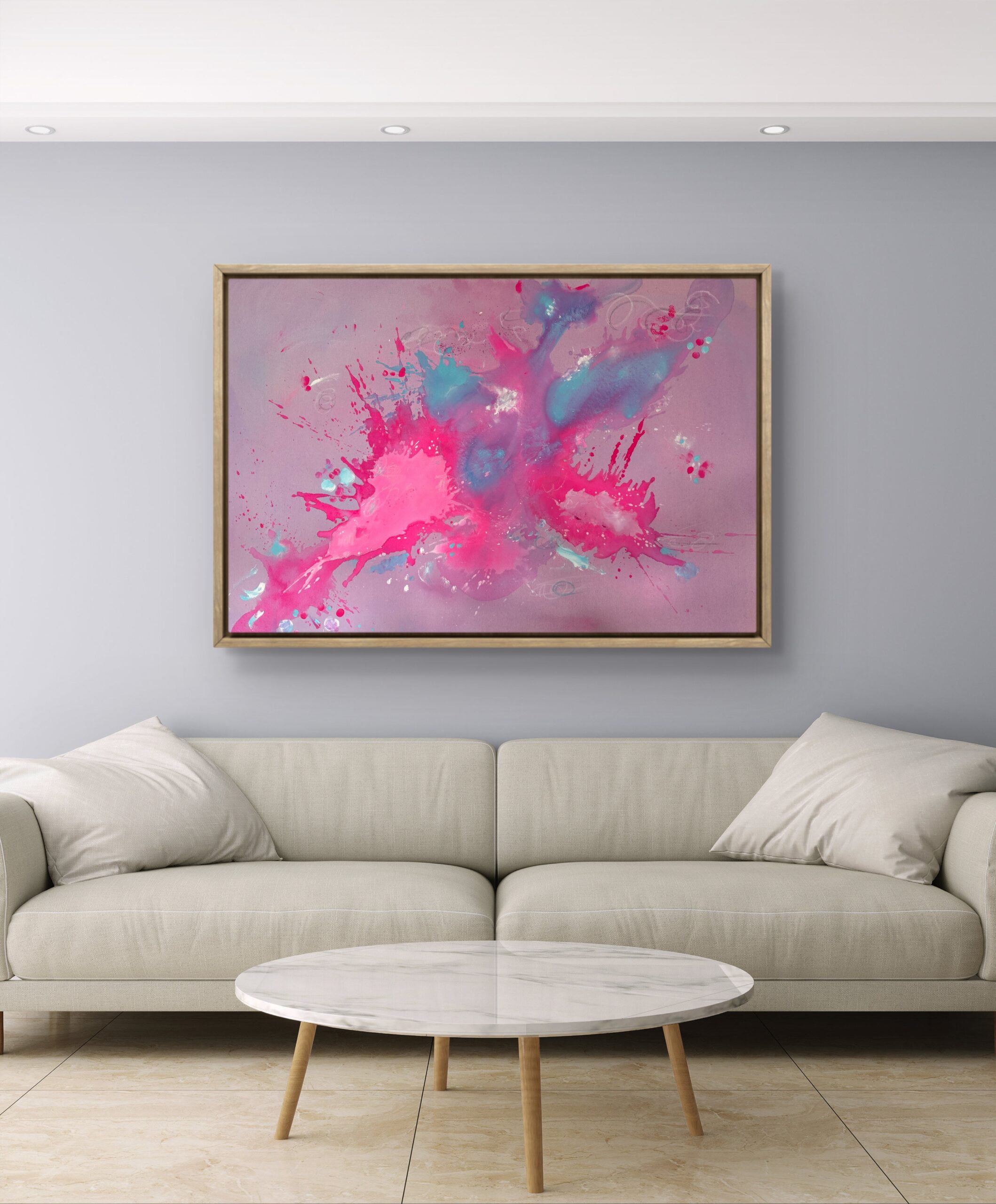 TANZ DER MOLEKÜLE I 80 x 120 cm – Bild 3