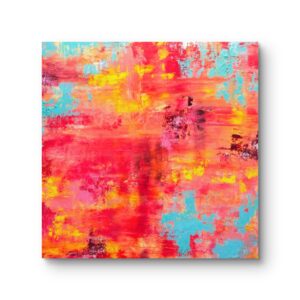 modernes Wandbild Joy 90x90 cm abstrakte Acrylkunst auf Leinwand