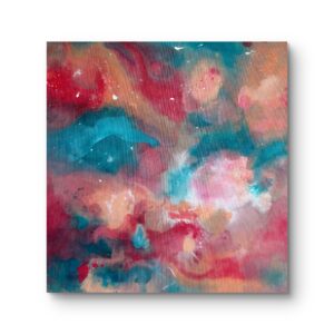 abstraktes Wandbild Aurora 80x80 cm moderne Acrylkunst auf Leinwand